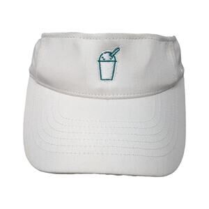 Boba Sun Visor Cap White One Size Adjustable Strap Embroidered Zephyr